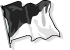Black and White Flag